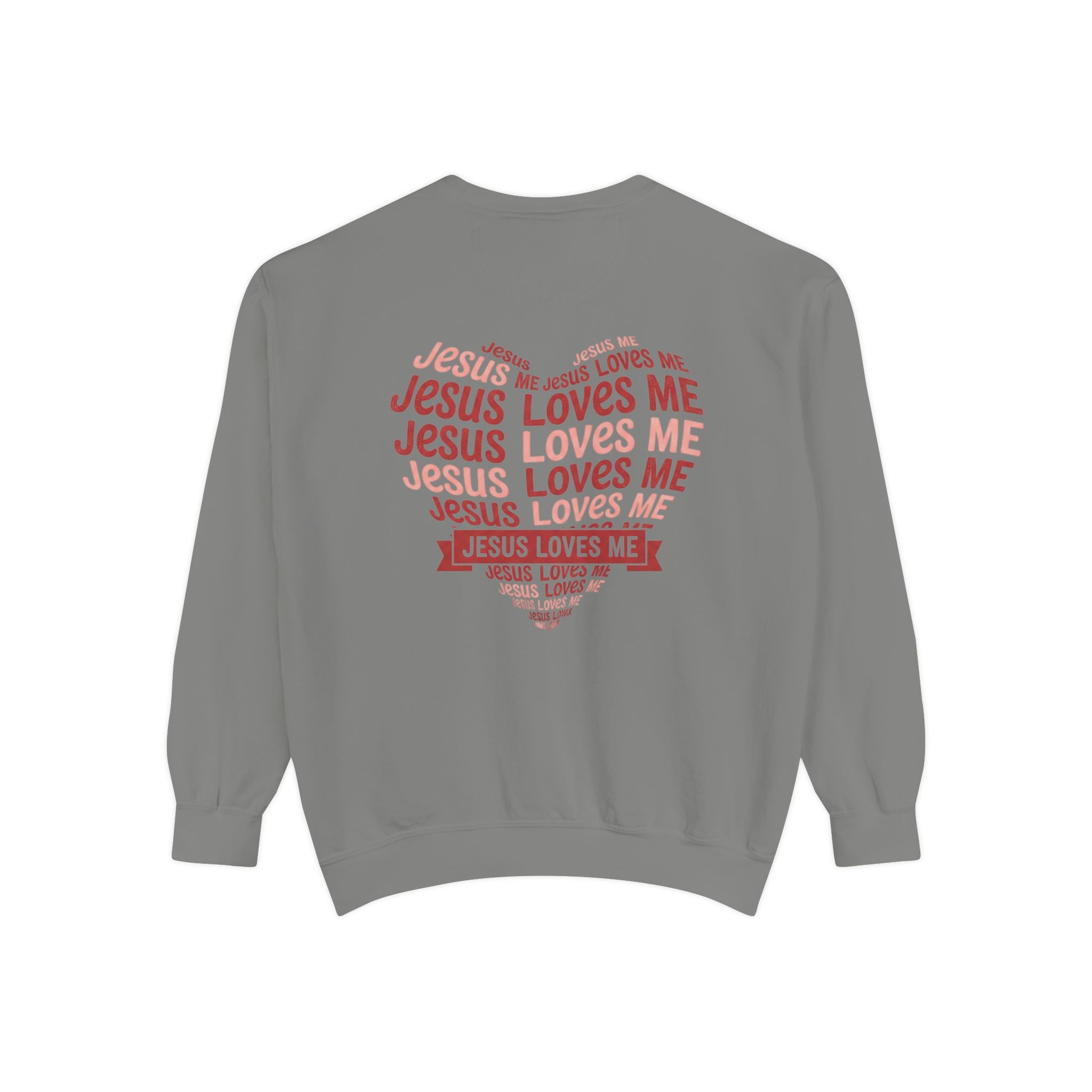 Jesus Loves Me Heart Sweatshirt | Christian Faith Crewneck