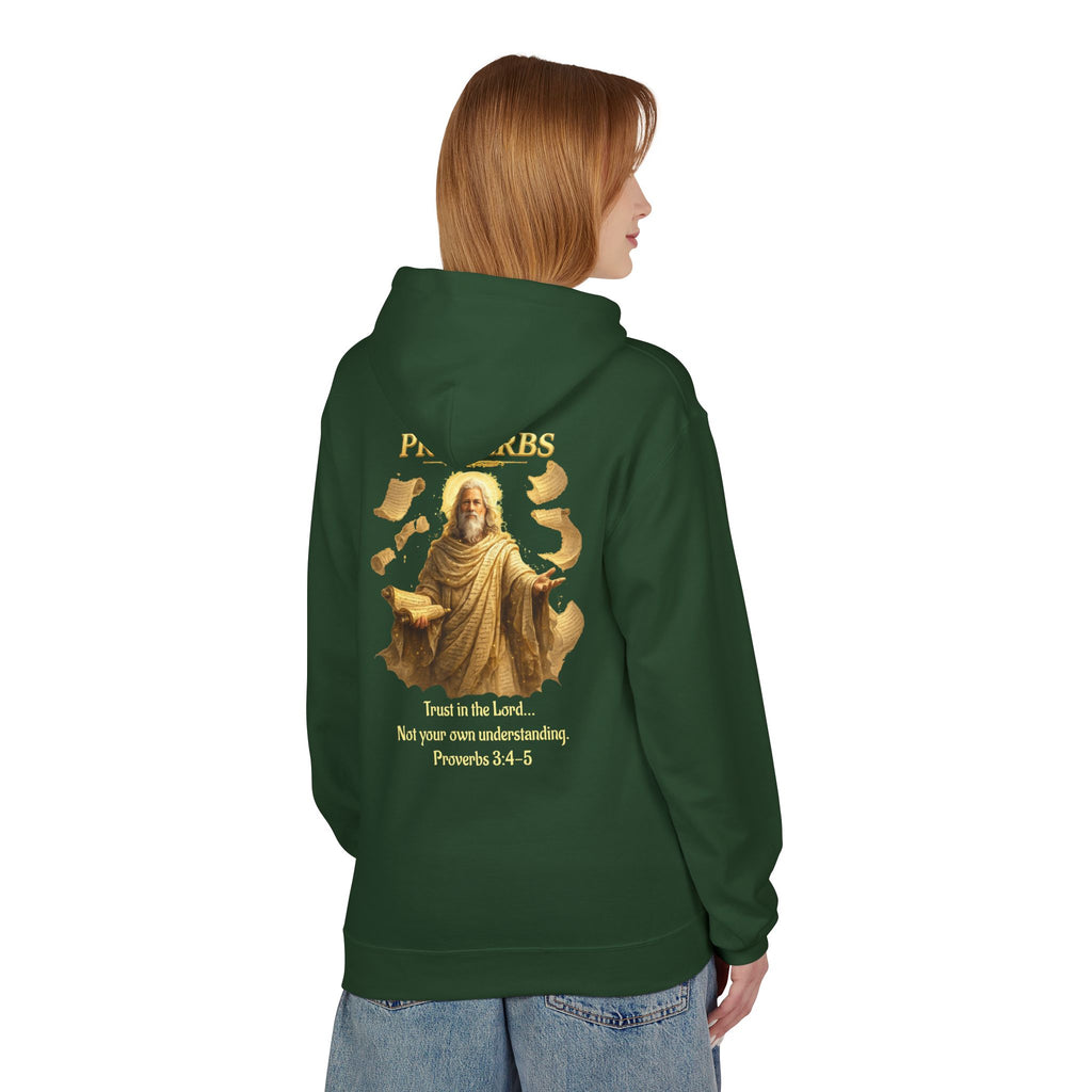 Proverbs “Trust in the Lord” Hoodie – Christian Scripture Pullover | Proverbs 3:5 Faith Sweatshirt