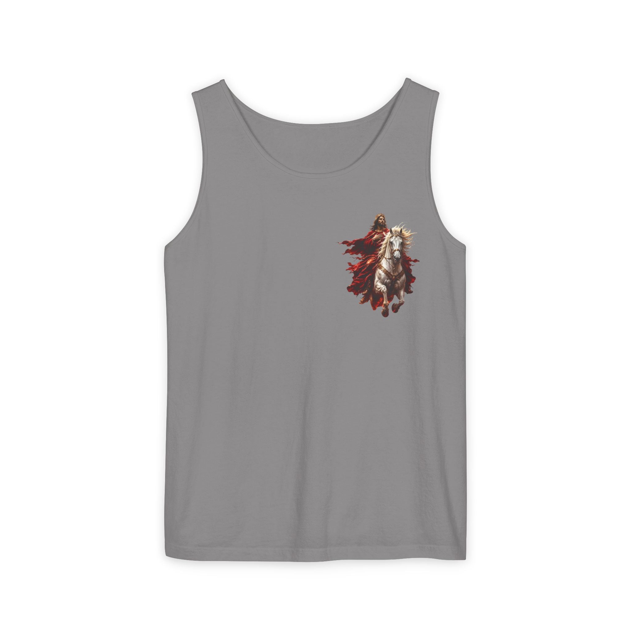 Jesus Second Coming Tank Top | Jesus on White Horse Christian Tank | Inspirational Faith Apparel