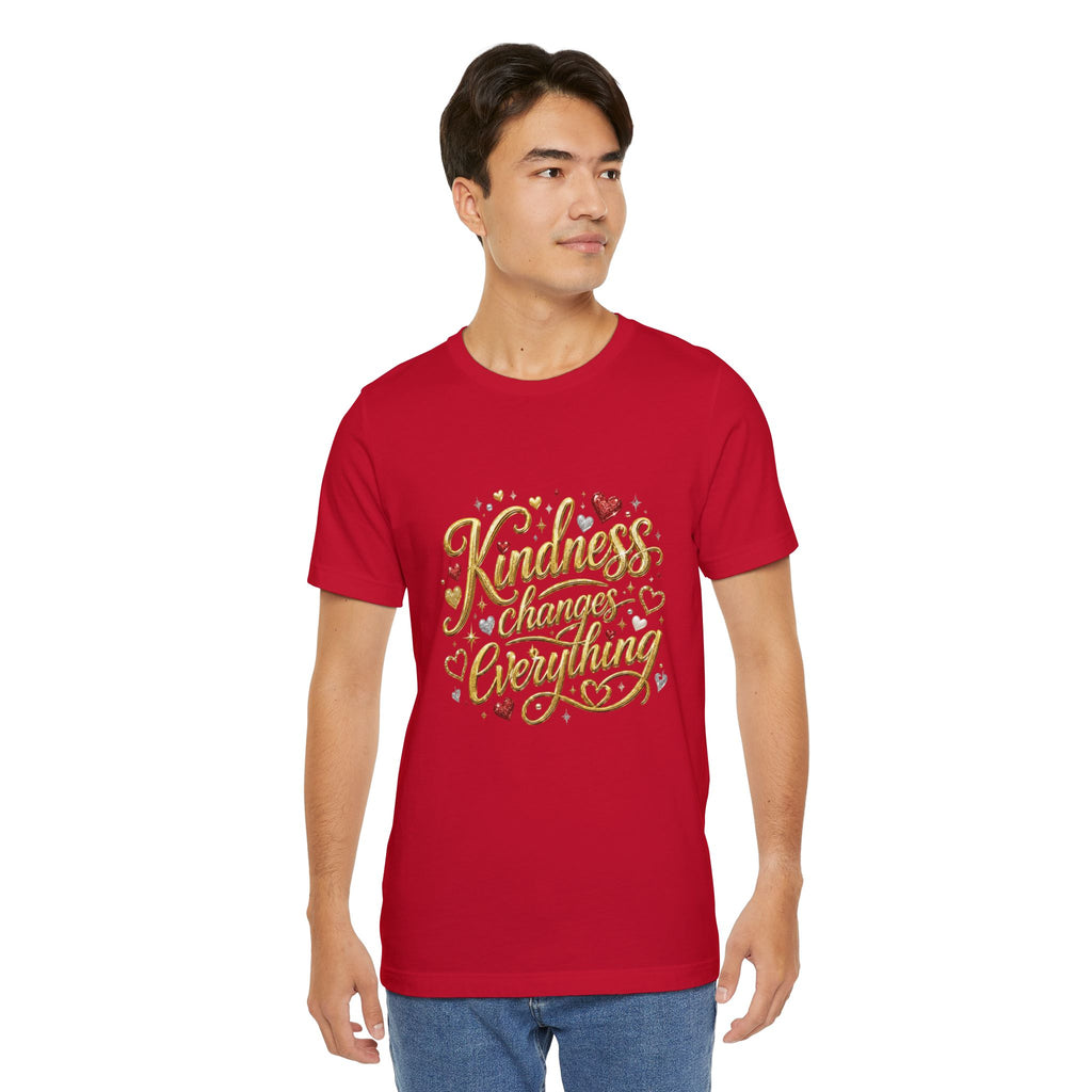 Kindness Changes Everything T-Shirt | Inspirational Script Graphic Tee | Soft Everyday Kindness Shirt