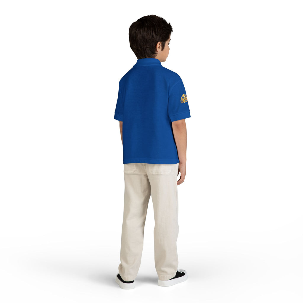Kids Jesus Gold Nugget Polo – Youth Christian Faith Shirt | Church & Dress Casual Polo