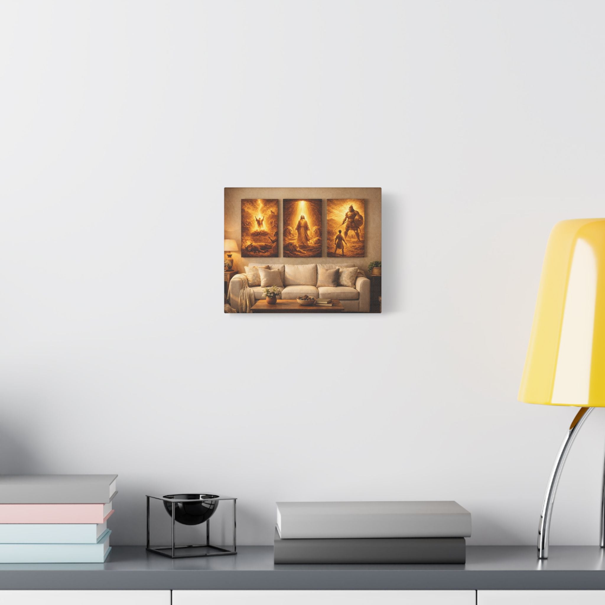 Religious Triptych Canvas — Biblical Scenes Wall Art