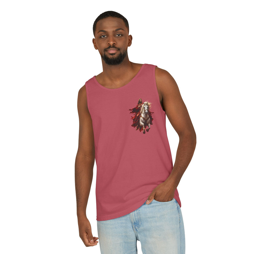 Jesus Second Coming Tank Top | Jesus on White Horse Christian Tank | Inspirational Faith Apparel