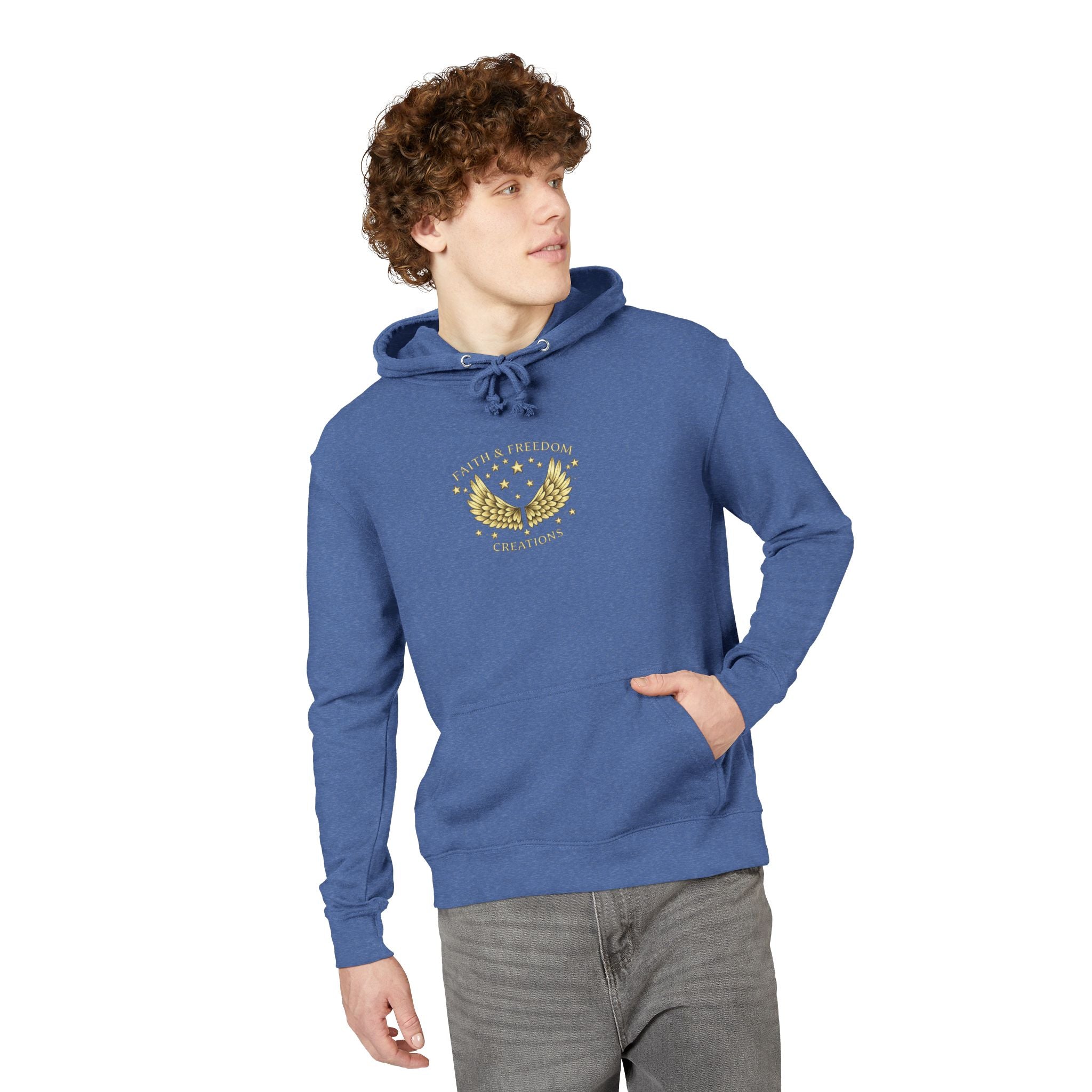 Sarah – French Terry Hoodie | “Laughed at First. Believed in the End.” Portrait Graphic – Five-Star Faith Series