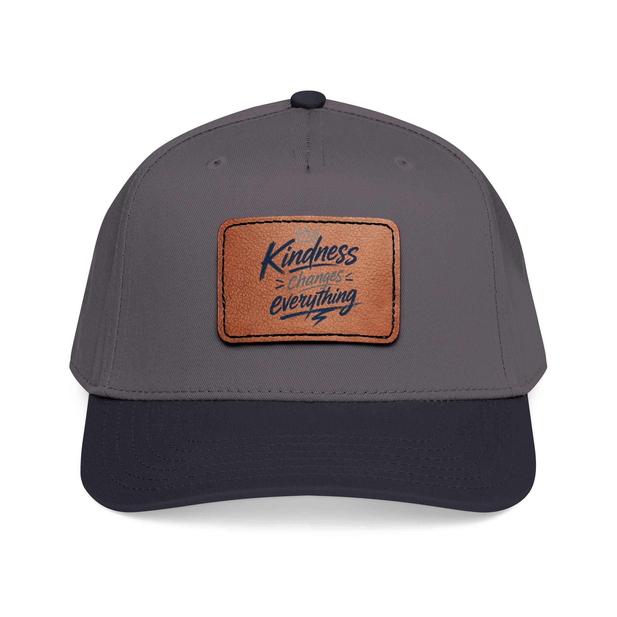 Kindness Changes Everything Leather Patch Hat | Inspirational Baseball Cap | Vintage Style Faith Apparel
