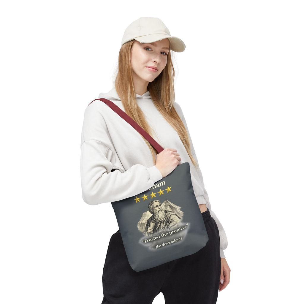 Abraham – Tote Bag | “Trusted the Promise” Patriarch Graphic – Five-Star Faith Series