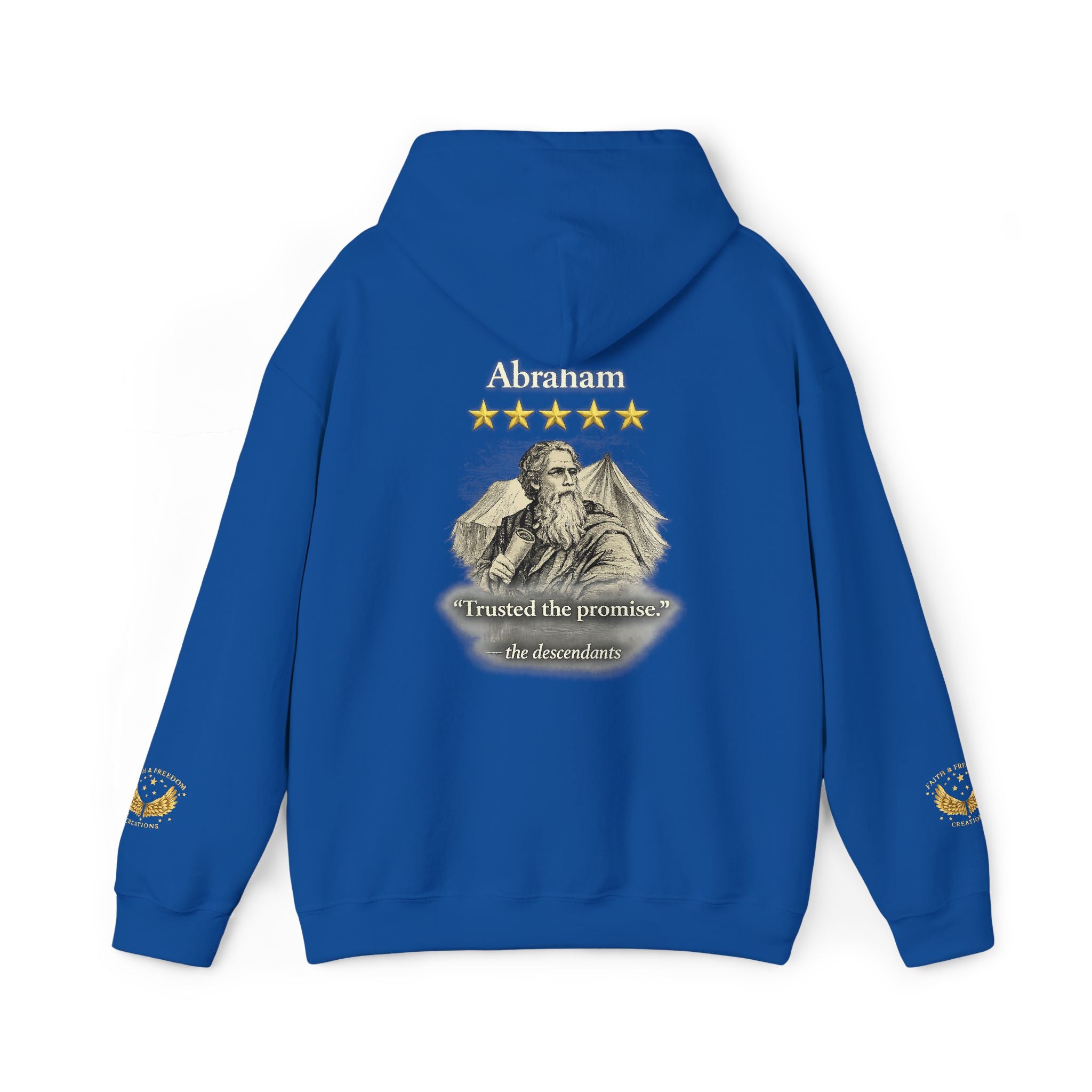 Abraham – Patriarch Hoodie | “I Trusted the Promise” Graphic – Five-Star Faith Series