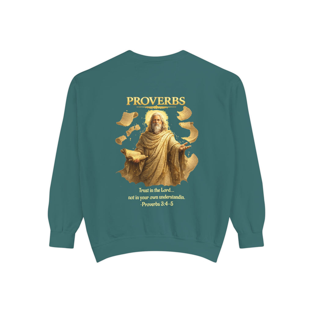 Proverbs Scripture Sweatshirt | Biblical Quote Christian Pullover | Inspirational Faith Crewneck