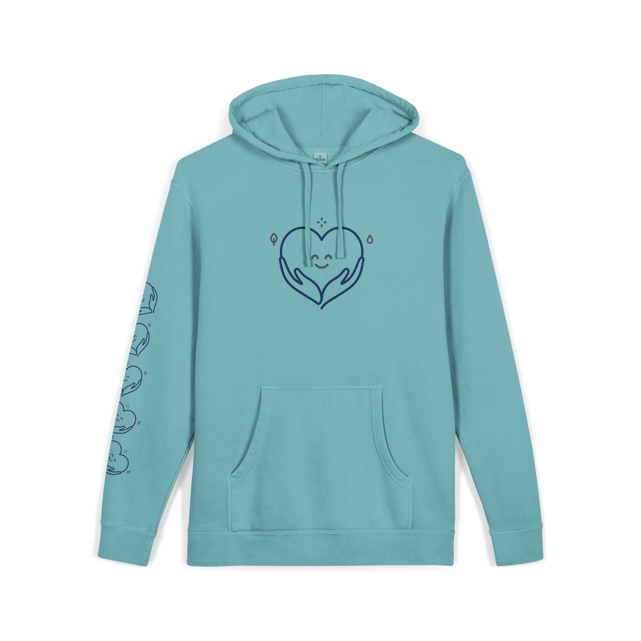Kindness Changes Everything Hoodie – Heart Graphic Pigment-Dyed Sweatshirt