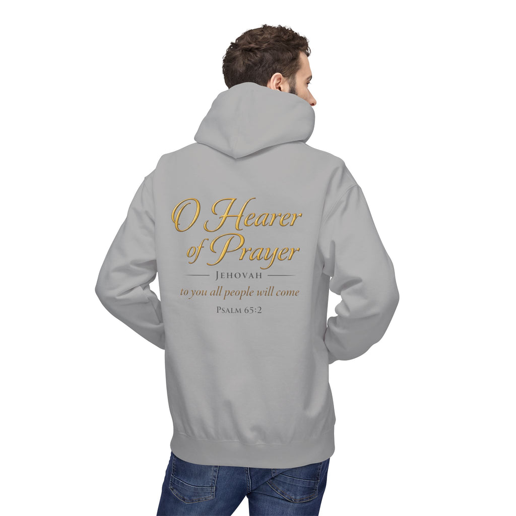 Prayer Hoodie – “O Hearer of Prayer” Psalm 65:2 Christian Pullover | Faith & Freedom Creations