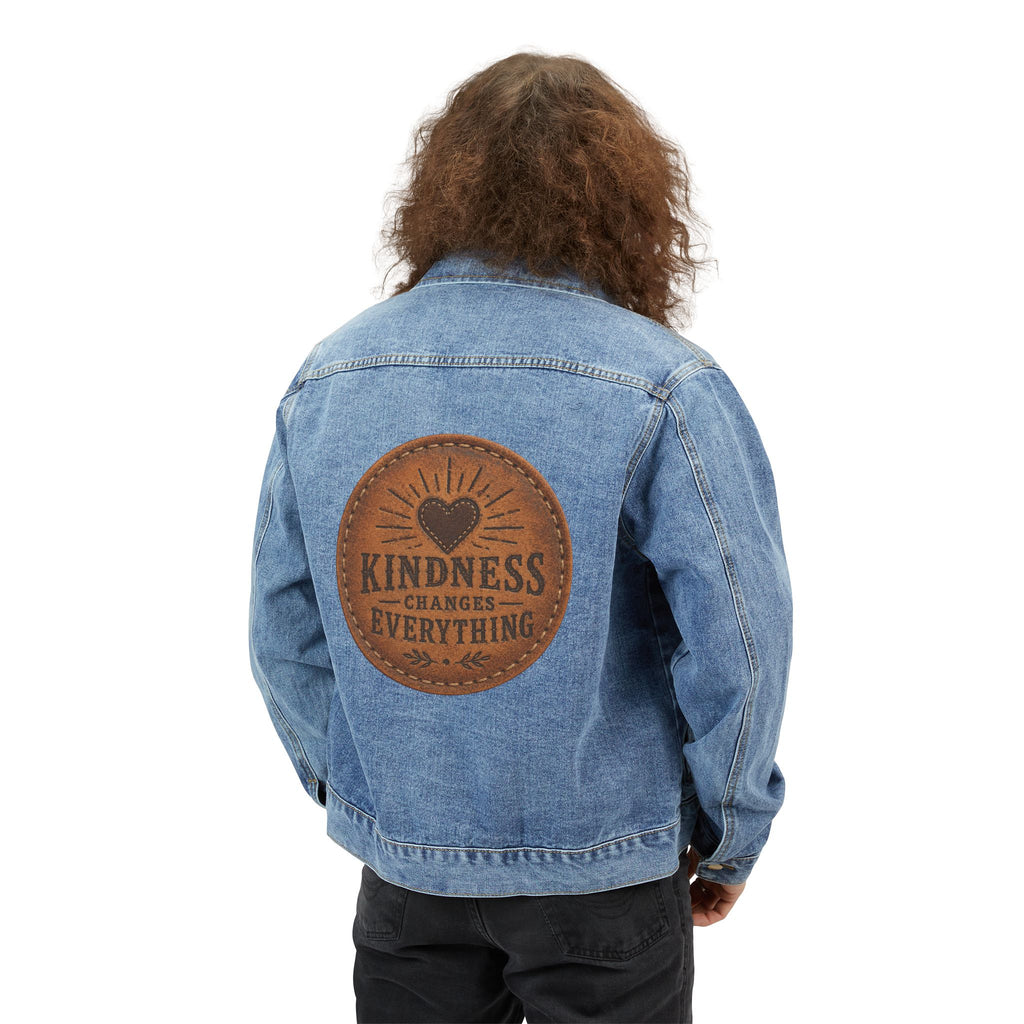 Denim Jacket — "Kindness Changes Everything" Back Patch