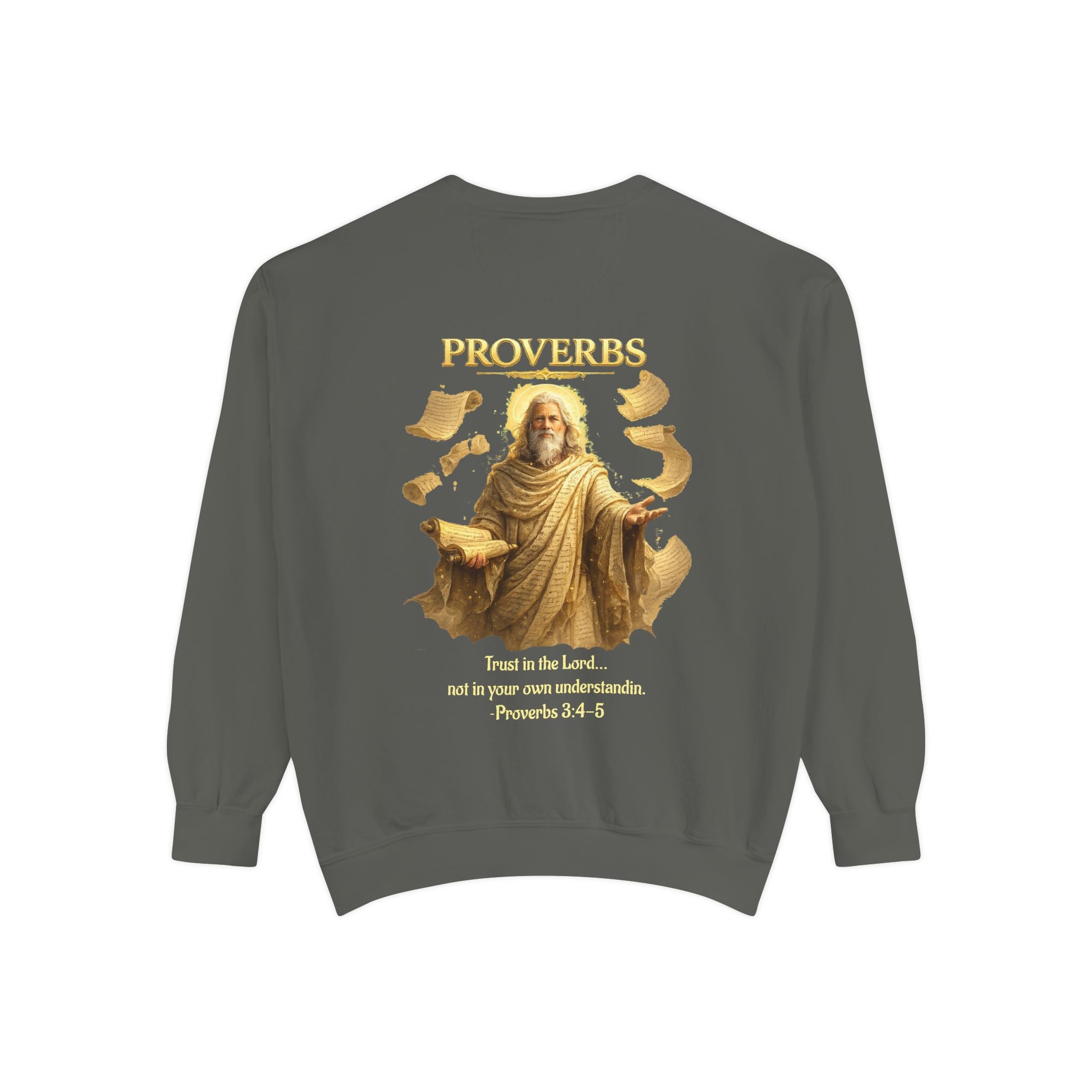 Proverbs Scripture Sweatshirt | Biblical Quote Christian Pullover | Inspirational Faith Crewneck