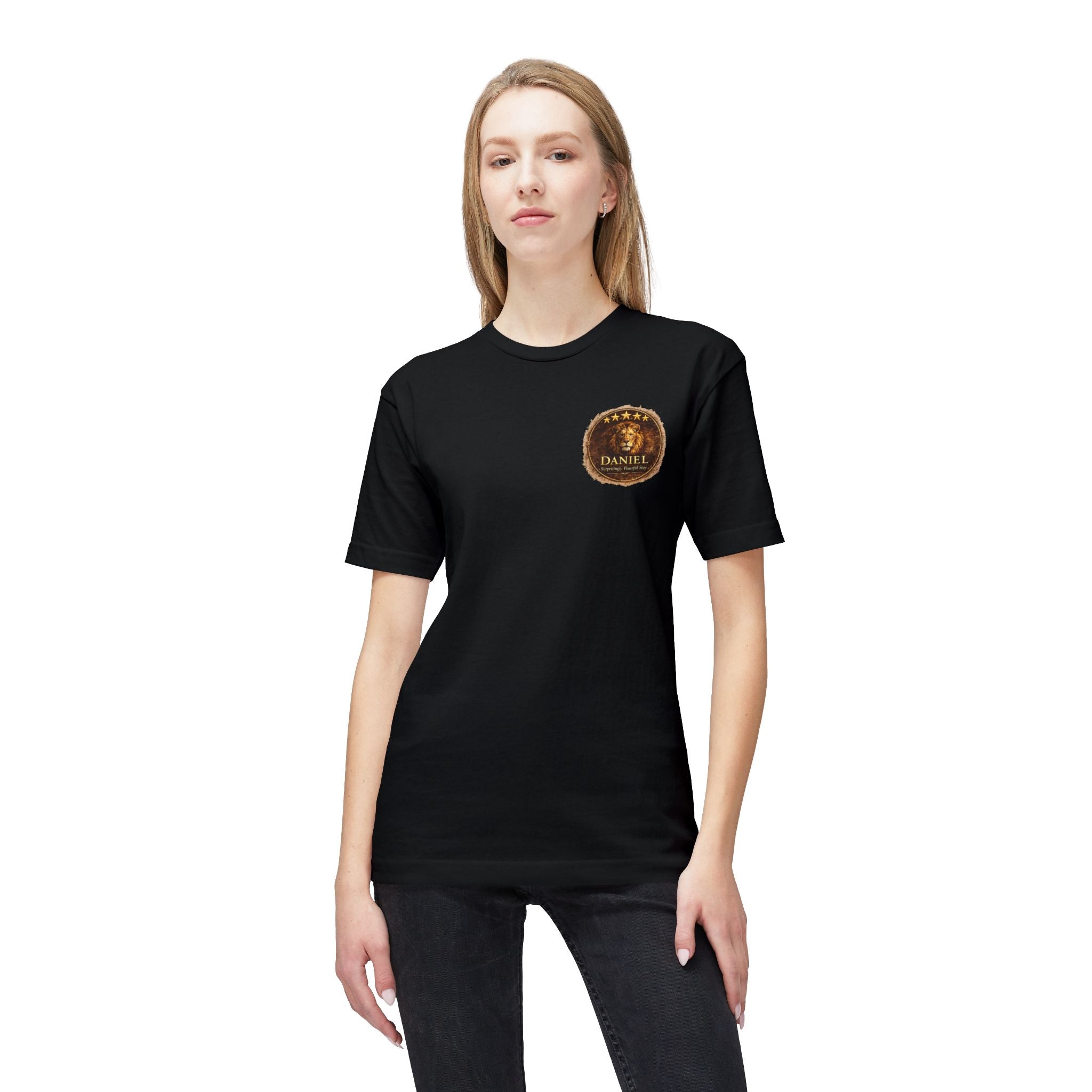 Daniel Review "Stay" Christian T-Shirt — Faith-Based Lion Design