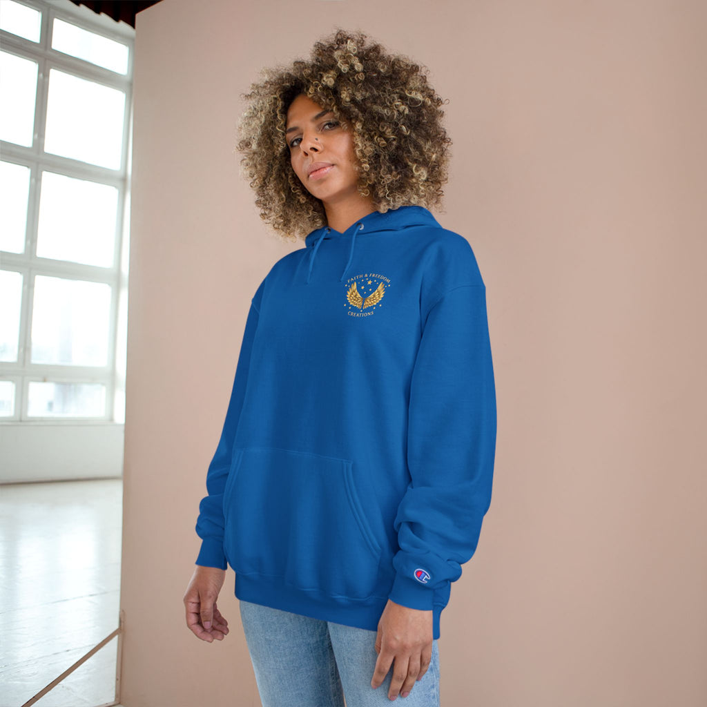 Abraham – Champion Hoodie | “I Trusted the Promise” Vintage Graphic – Five-Star Faith Series