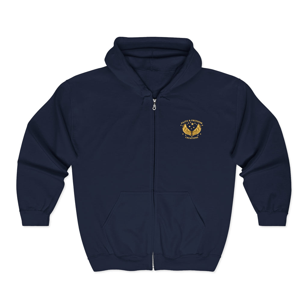 Be Kind to One Another – Full-Zip Hoodie | Teddy Moon Scripture Design