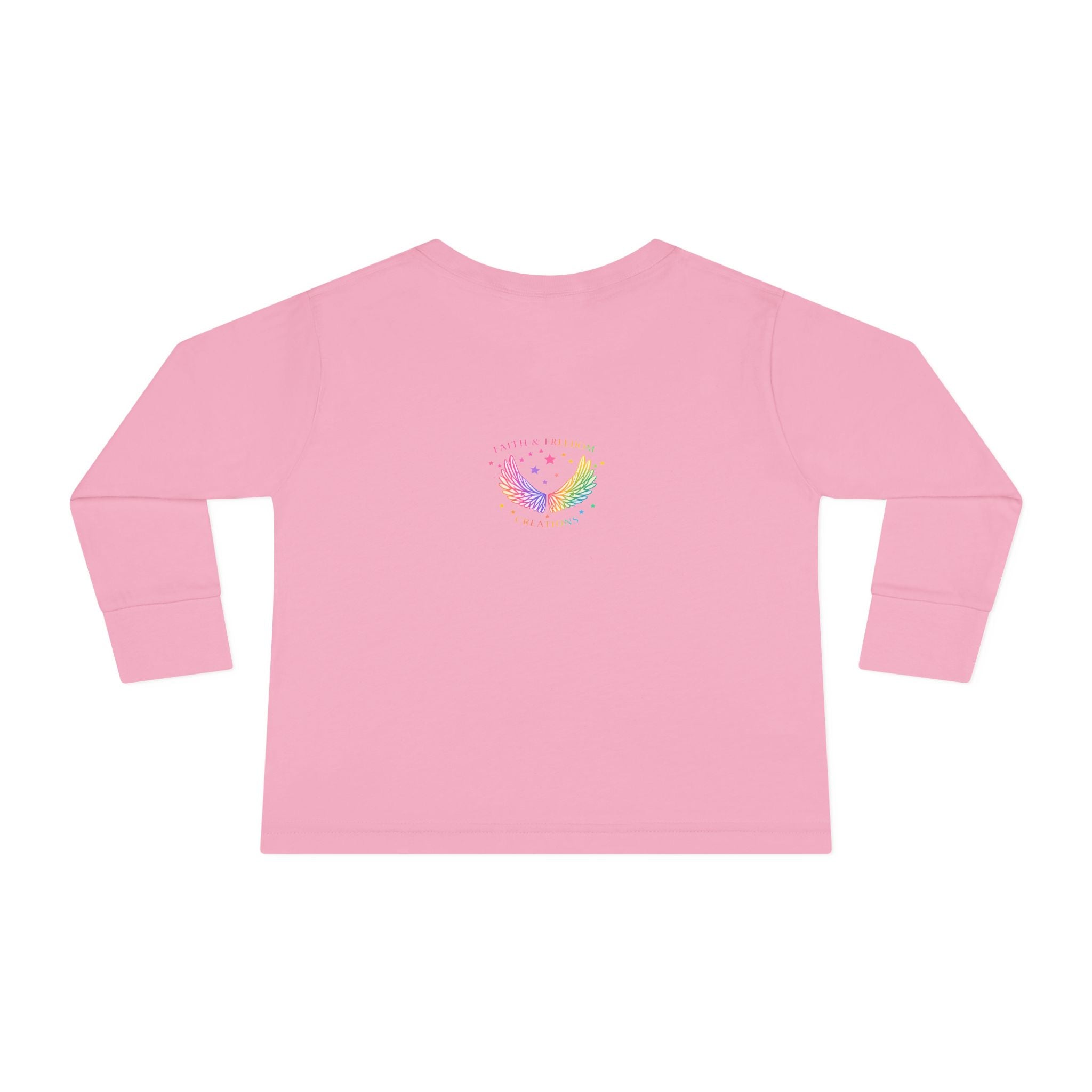 Baby Moon & Owl Toddler Long Sleeve Tee – Pastel Sleepy Moon Nursery Shirt | Cozy Toddler Pajama Style Tee