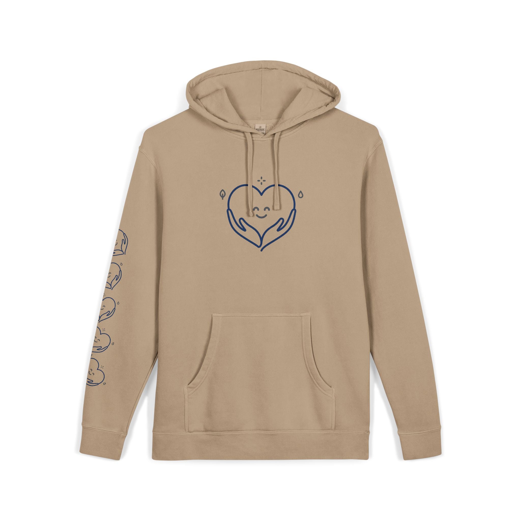Kindness Changes Everything Hoodie – Heart Graphic Pigment-Dyed Sweatshirt