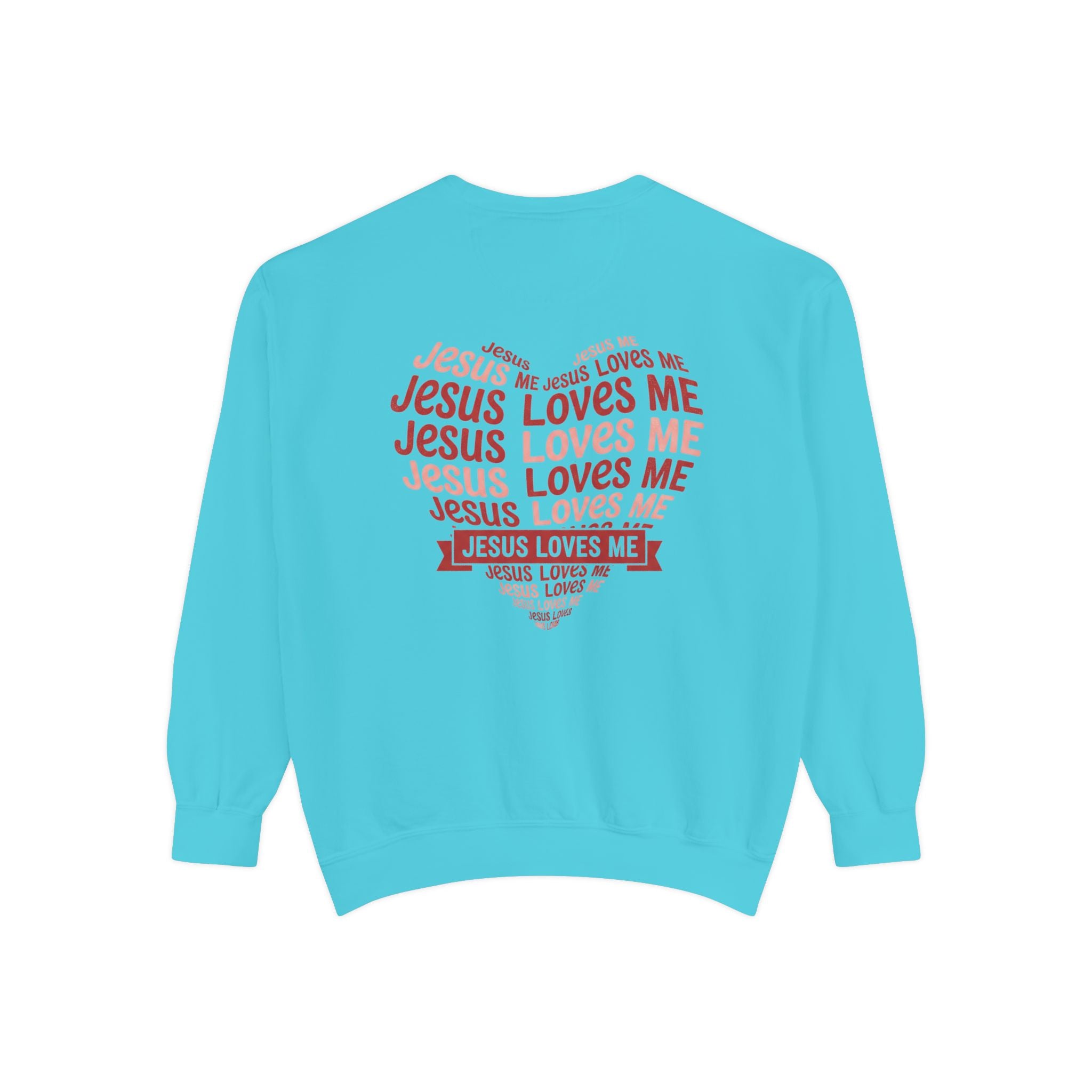 Jesus Loves Me Heart Sweatshirt | Christian Faith Crewneck