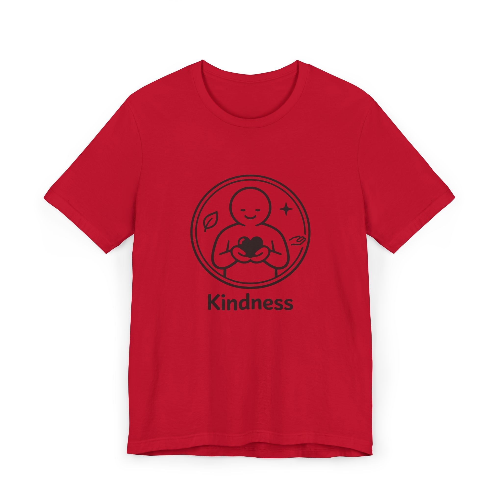 Kindness Minimalist T-Shirt | Inspirational Heart Emblem Tee | Soft Everyday Graphic Shirt