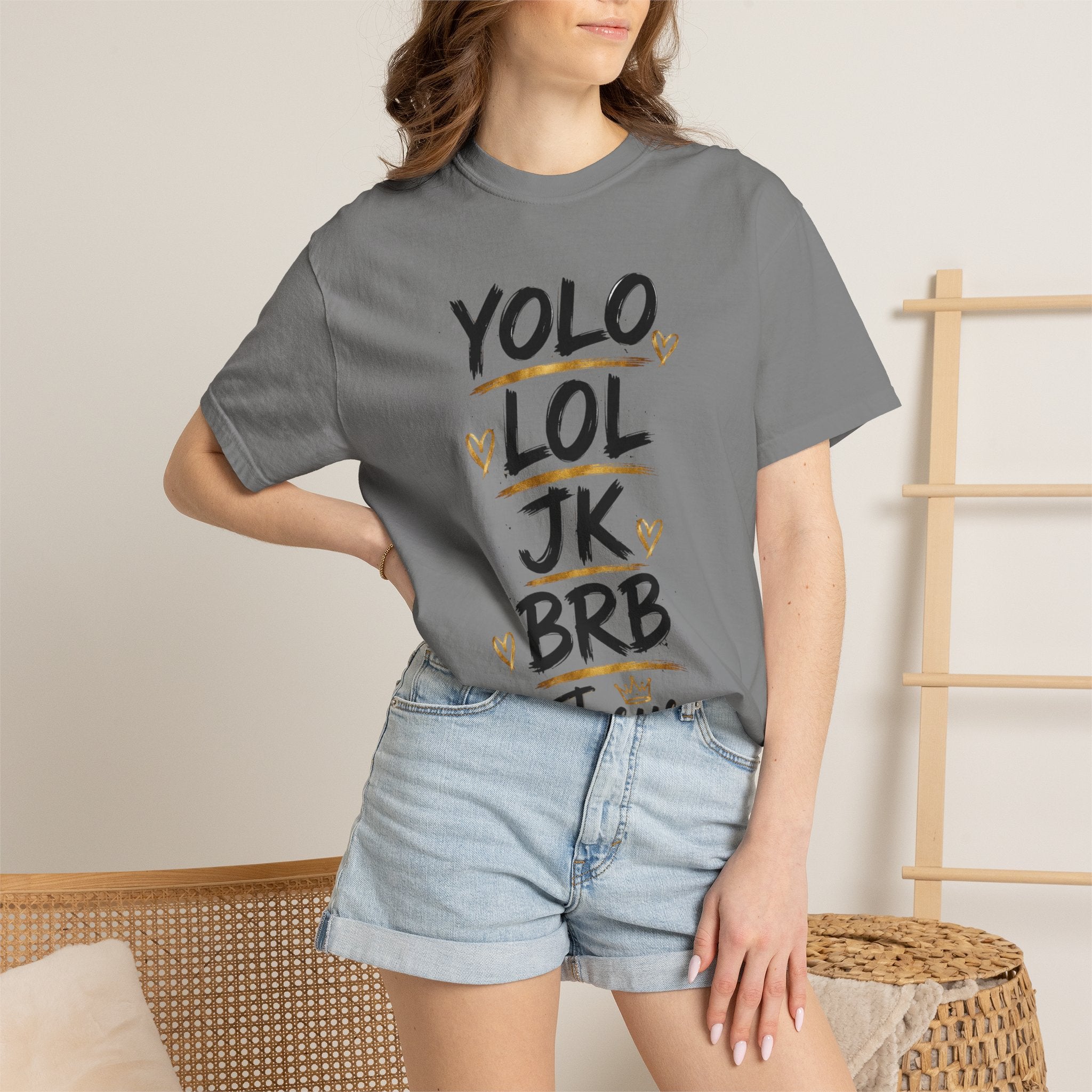 YOLO LOL JK BRB ~Jesus T-Shirt | Comfort Colors® Christian Graphic Tee