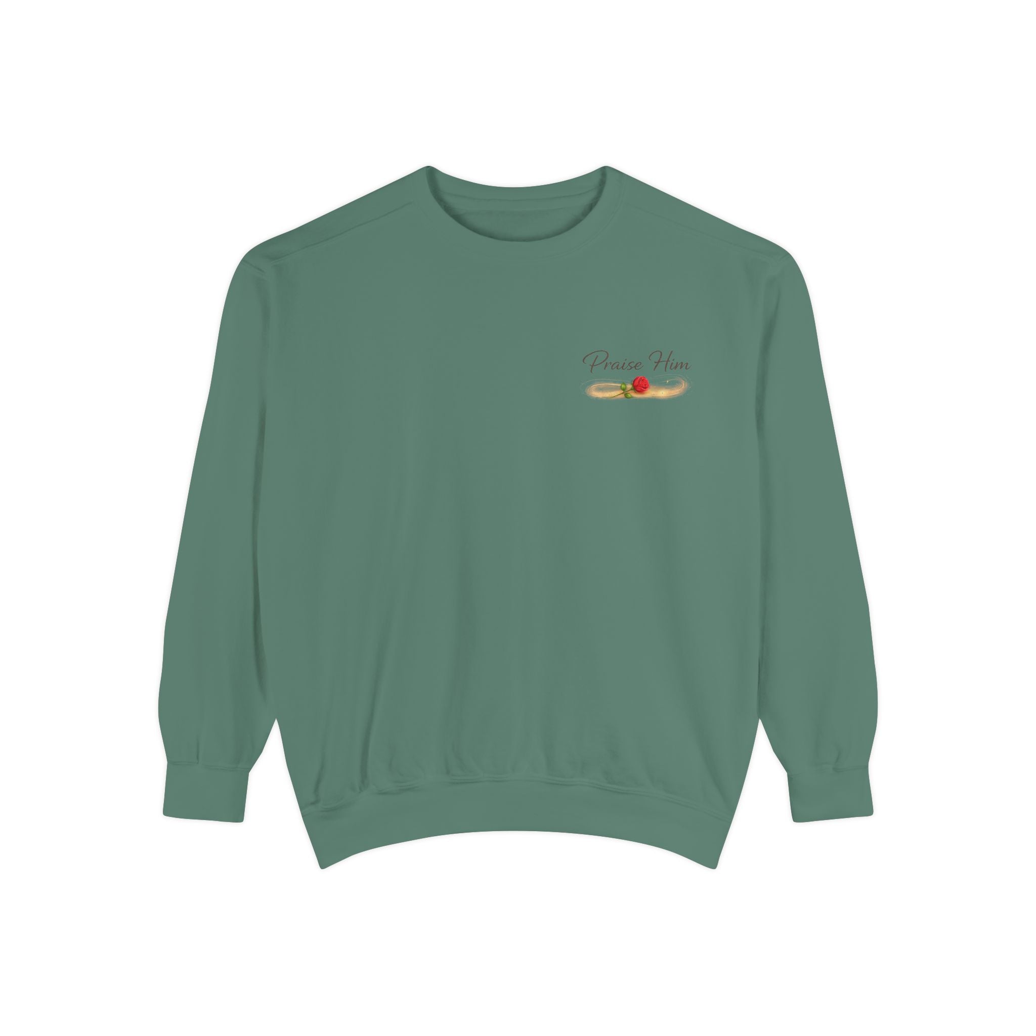 Psalm 34:1 Crewneck Sweatshirt | Inspirational Christian Graphic Sweatshirt | Faith Apparel