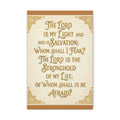 “The Lord Is My Light” Canvas Wall Art – Psalm 27 Scripture Print | Christian Inspirational Canvas