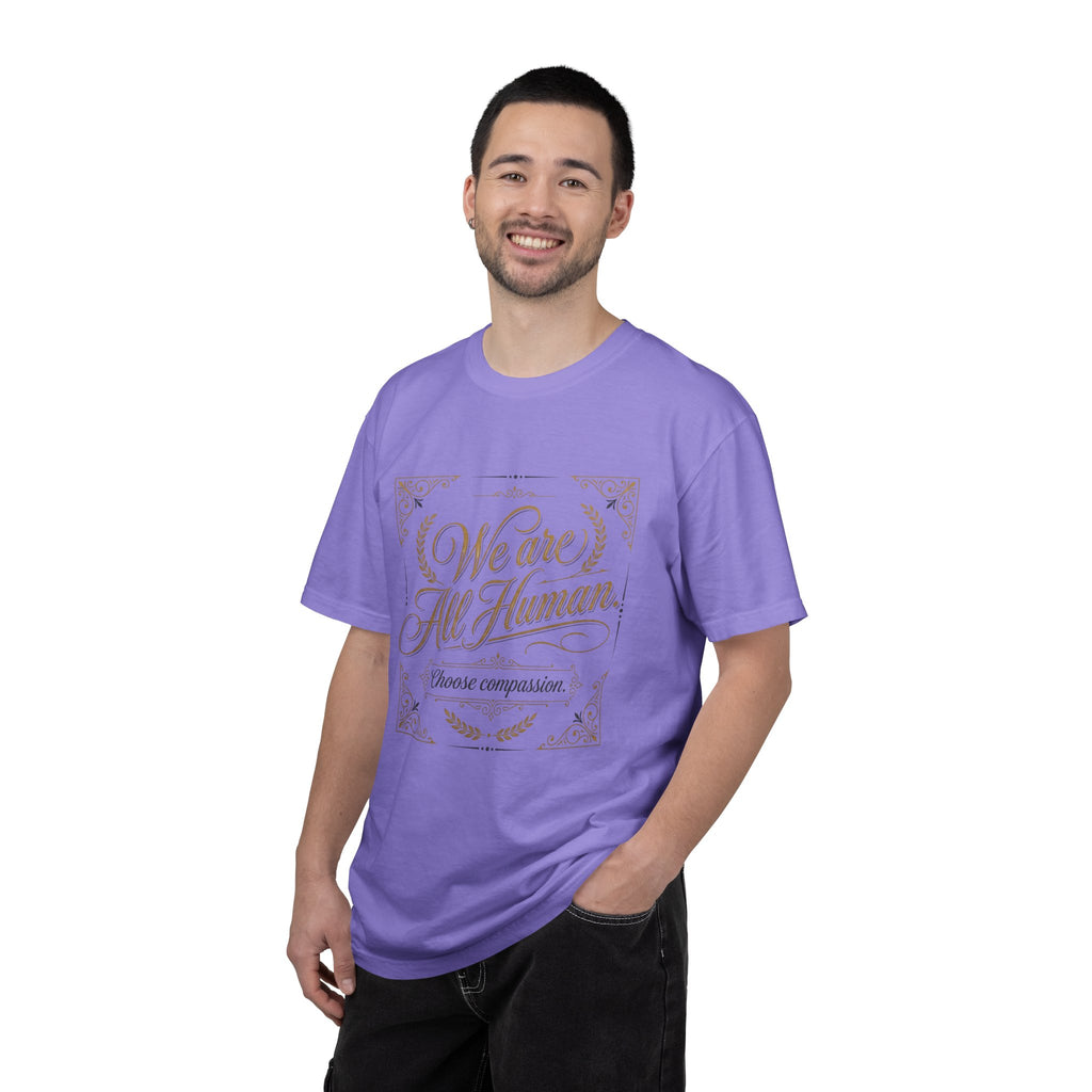 We Are All Human T-Shirt – “Choose Compassion” Inspirational Graphic Tee