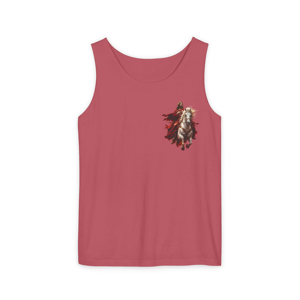 Jesus Second Coming Tank Top | Jesus on White Horse Christian Tank | Inspirational Faith Apparel