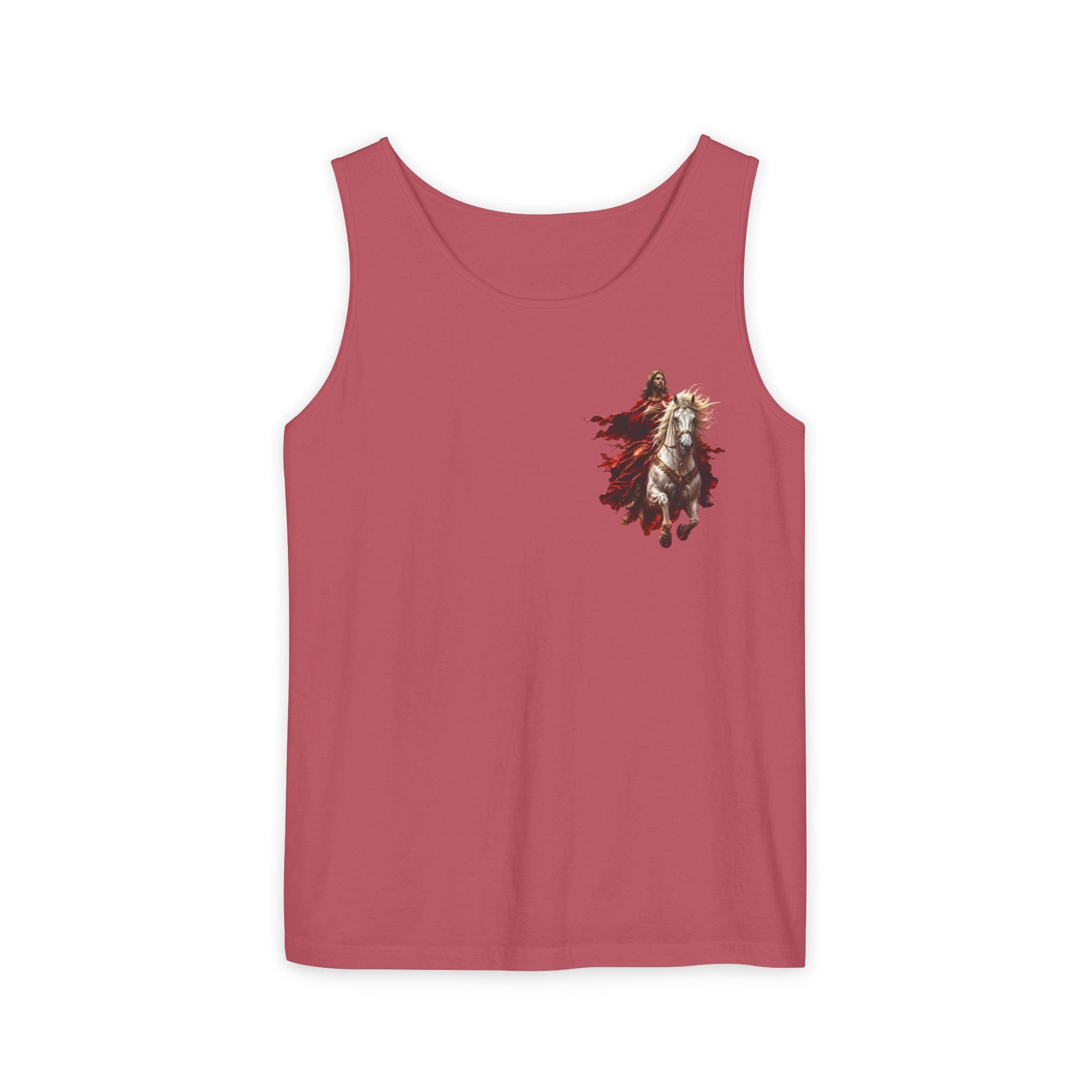 Jesus Second Coming Tank Top | Jesus on White Horse Christian Tank | Inspirational Faith Apparel