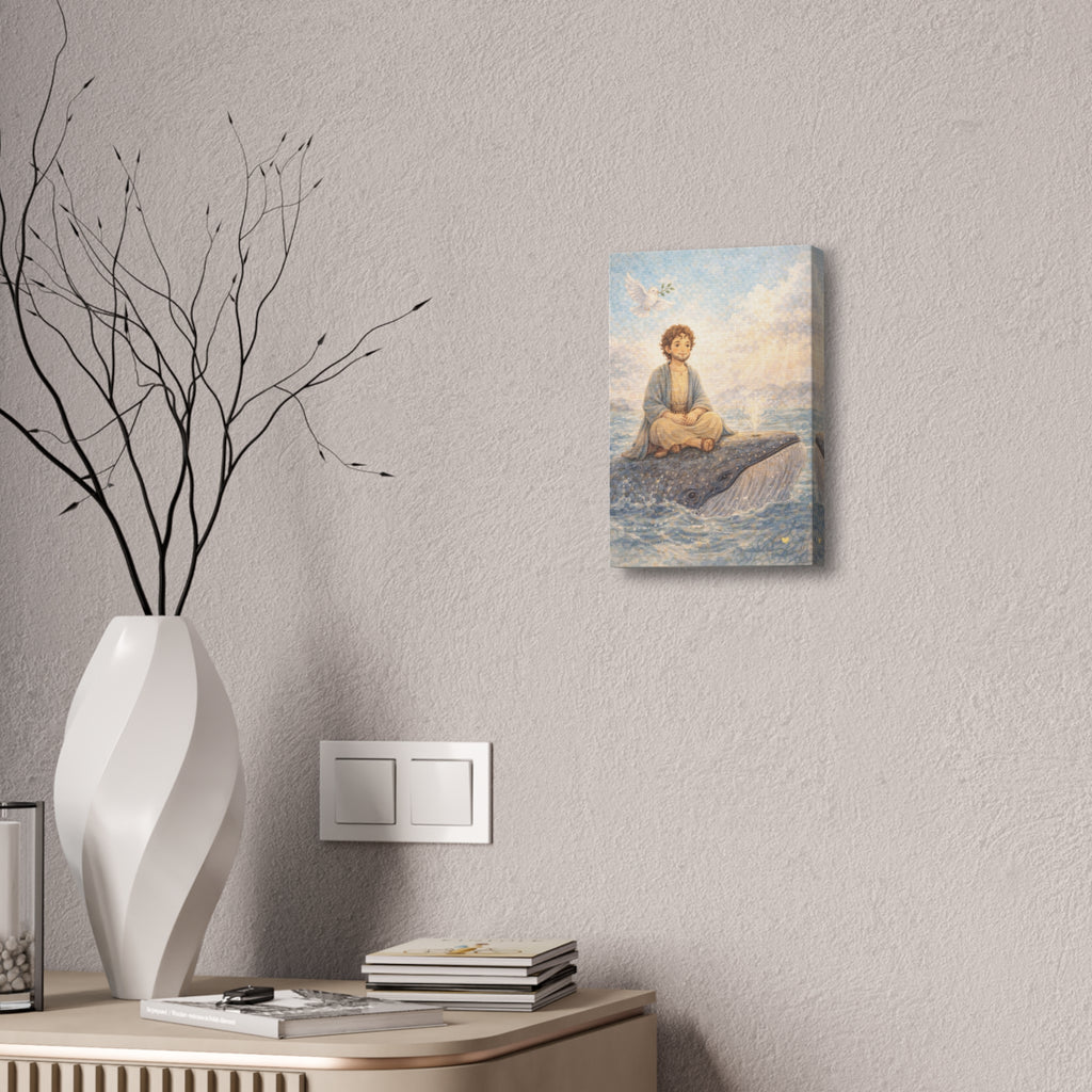 God Gives Second Chances Canvas — Jonah and the Great Fish (Jonah 2:9)