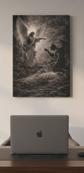 Michael the Archangel Canvas – Biblical Angel Christian Wall Art