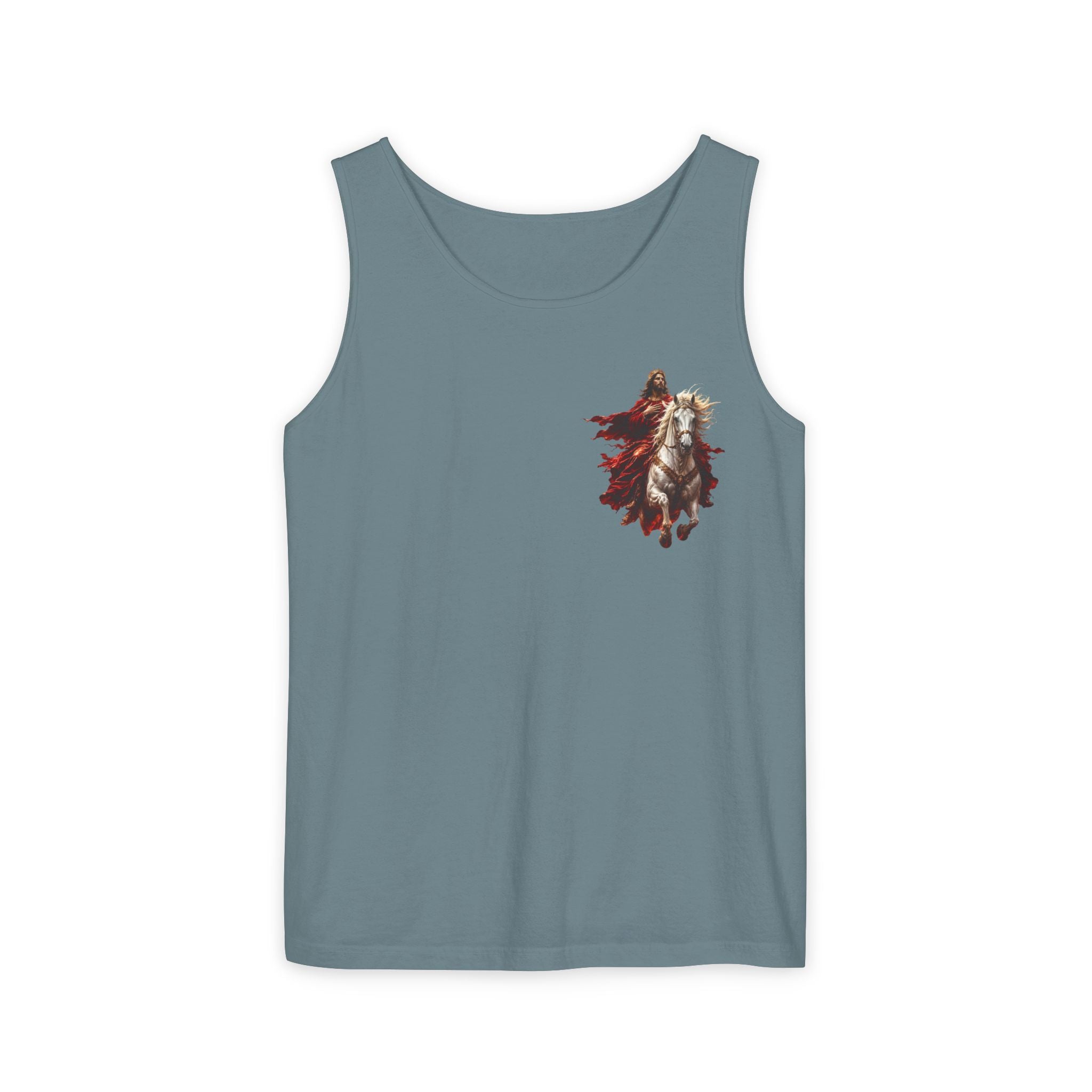 Jesus Second Coming Tank Top | Jesus on White Horse Christian Tank | Inspirational Faith Apparel