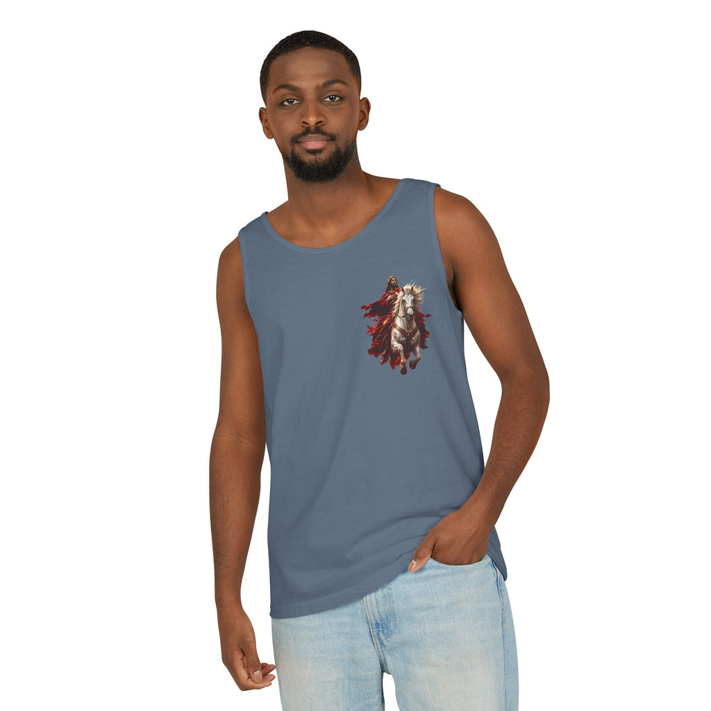 Jesus Second Coming Tank Top | Jesus on White Horse Christian Tank | Inspirational Faith Apparel