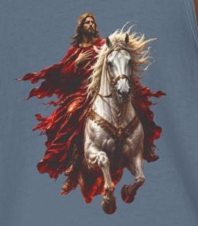 Jesus Second Coming Tank Top | Jesus on White Horse Christian Tank | Inspirational Faith Apparel