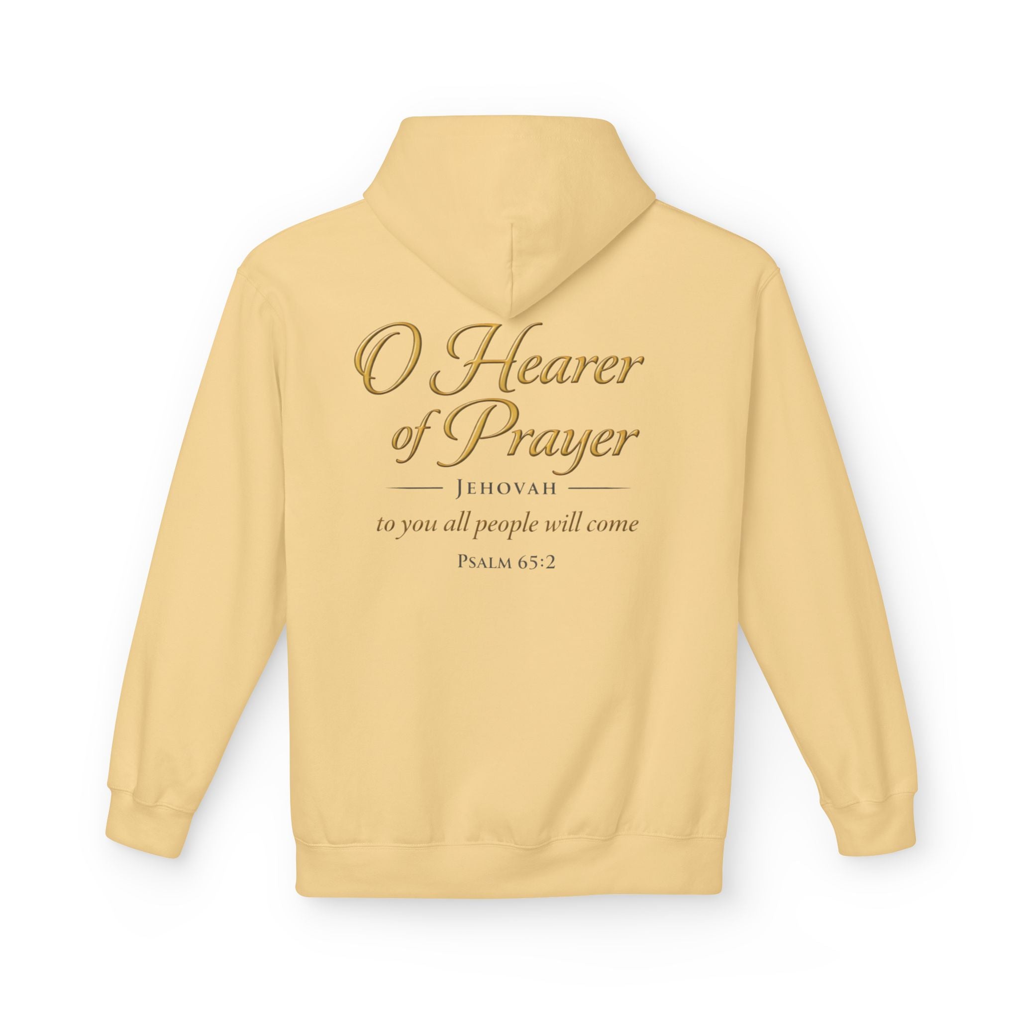 Prayer Hoodie – “O Hearer of Prayer” Psalm 65:2 Christian Pullover | Faith & Freedom Creations