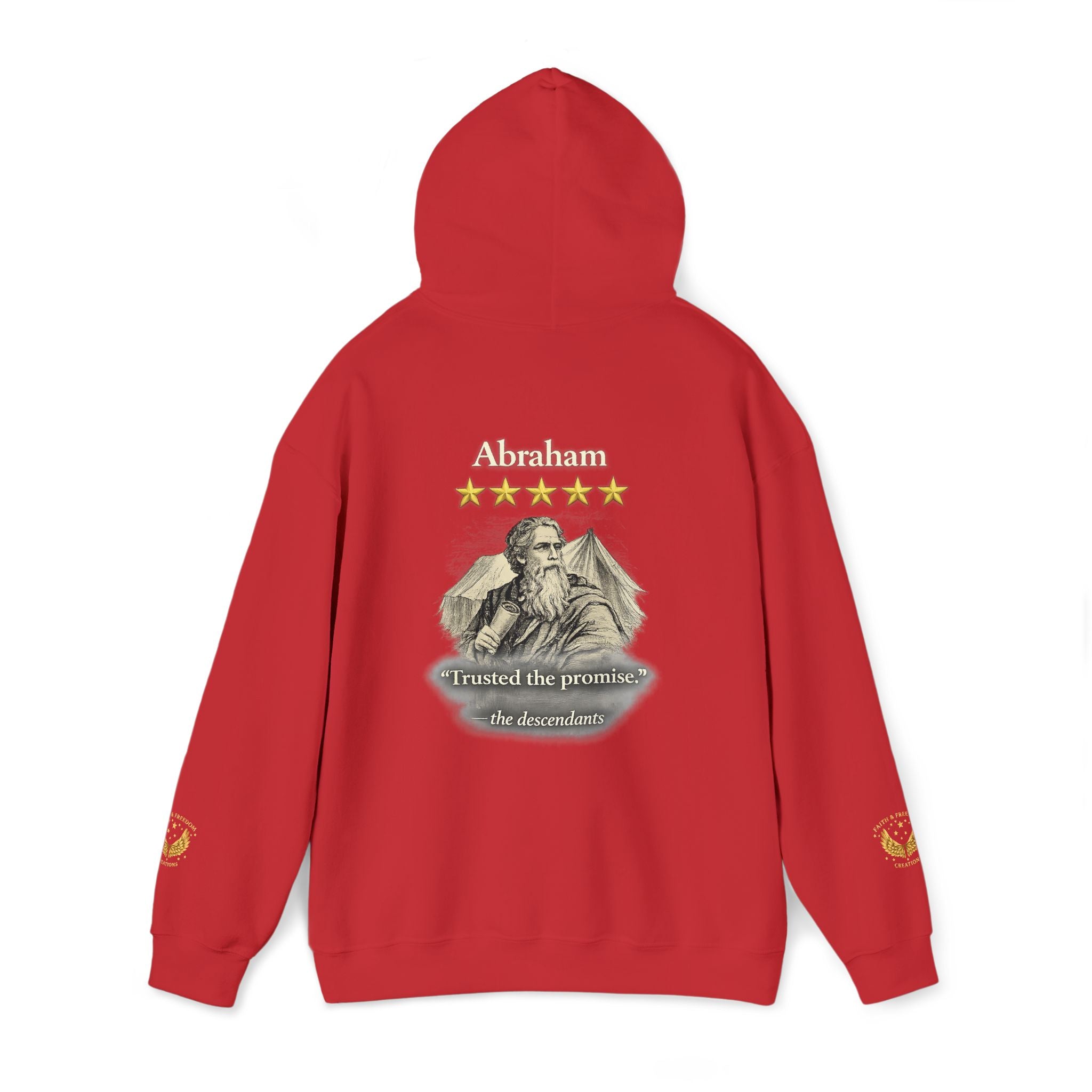 Abraham – Patriarch Hoodie | “I Trusted the Promise” Graphic – Five-Star Faith Series