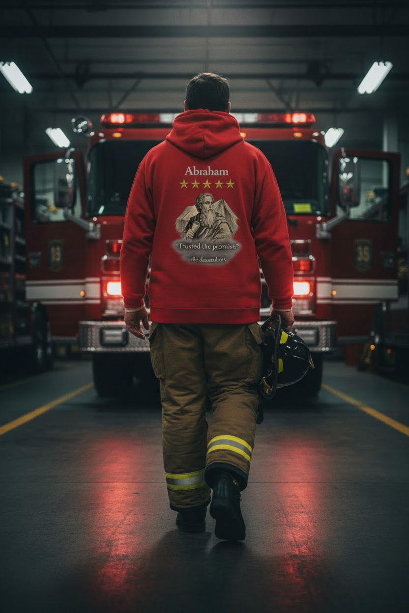 Abraham – Patriarch Hoodie | “I Trusted the Promise” Graphic – Five-Star Faith Series