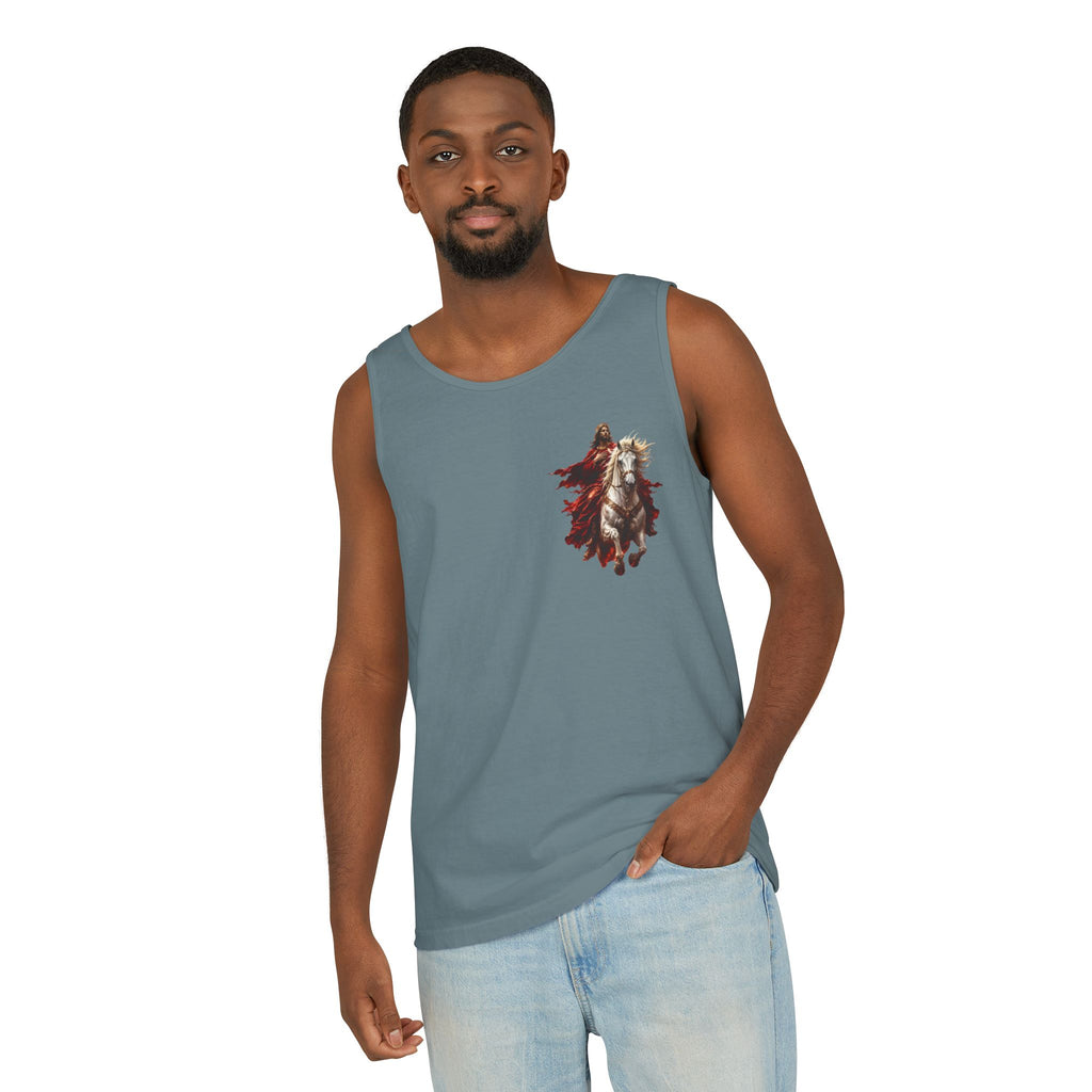 Jesus Second Coming Tank Top | Jesus on White Horse Christian Tank | Inspirational Faith Apparel