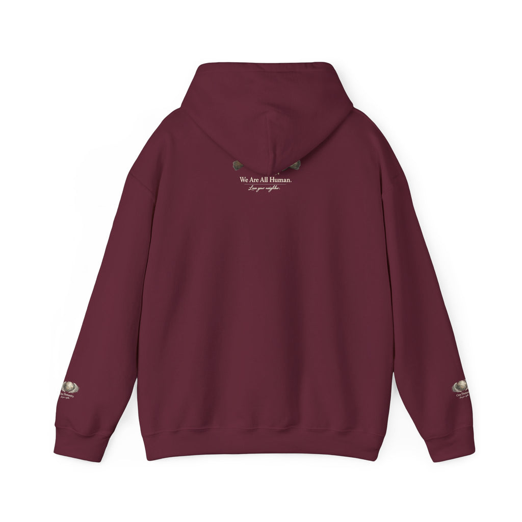 “Love People Anyway” Hoodie – Inspirational Script Graphic Sweatshirt | Compassion Message Pullover