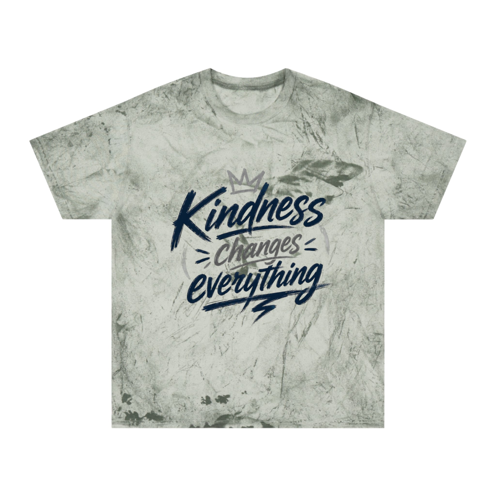 Kindness Changes Everything Tie-Dye T-Shirt – Inspirational Color Blast Graphic Tee