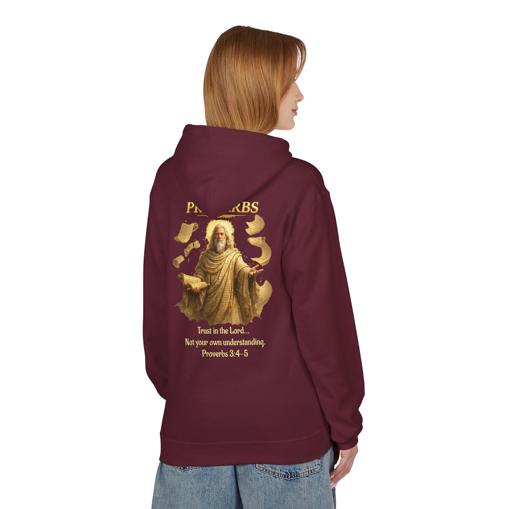 Proverbs “Trust in the Lord” Hoodie – Christian Scripture Pullover | Proverbs 3:5 Faith Sweatshirt