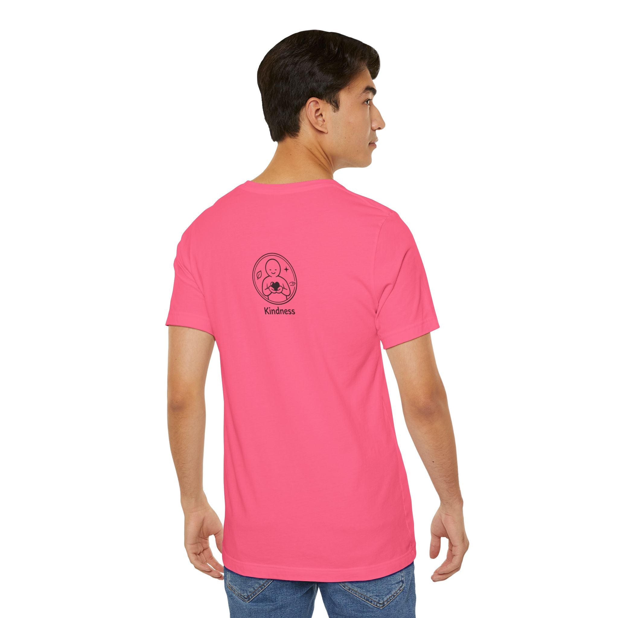 Kindness Minimalist T-Shirt | Inspirational Heart Emblem Tee | Soft Everyday Graphic Shirt