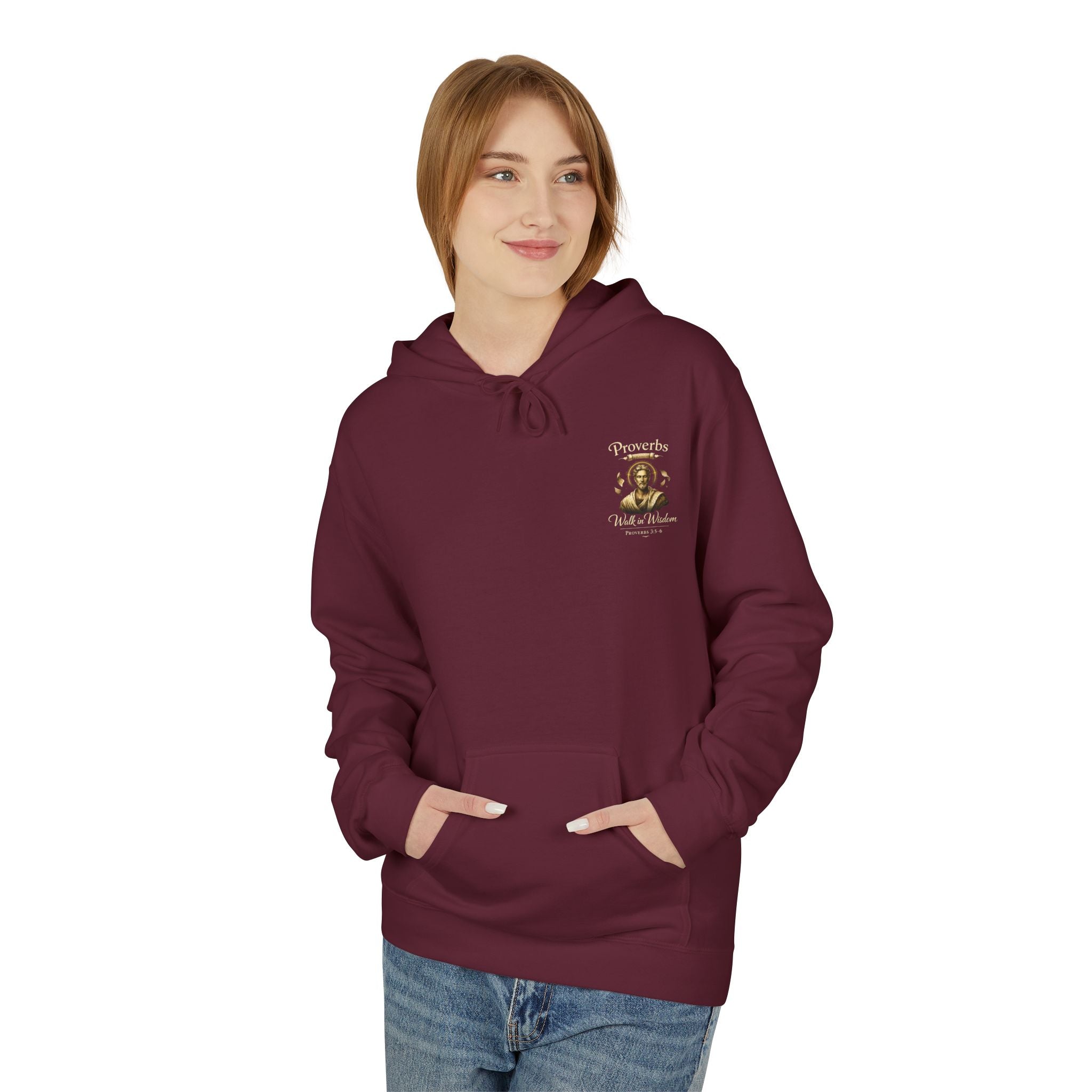 Proverbs “Trust in the Lord” Hoodie – Christian Scripture Pullover | Proverbs 3:5 Faith Sweatshirt