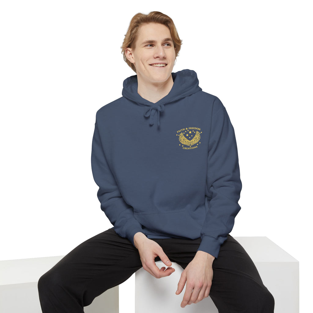 Manna Catering Co. – Hoodie | “Manna Review” Vintage Graphic – Five-Star Faith Series