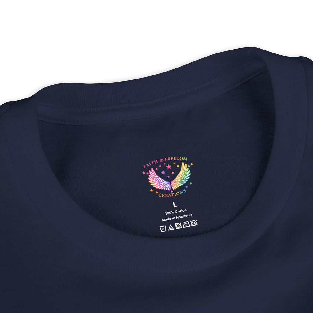 Youth Jesus Floral Script T-Shirt – Butterfly Christian Kids Tee | Faith Youth Shirt