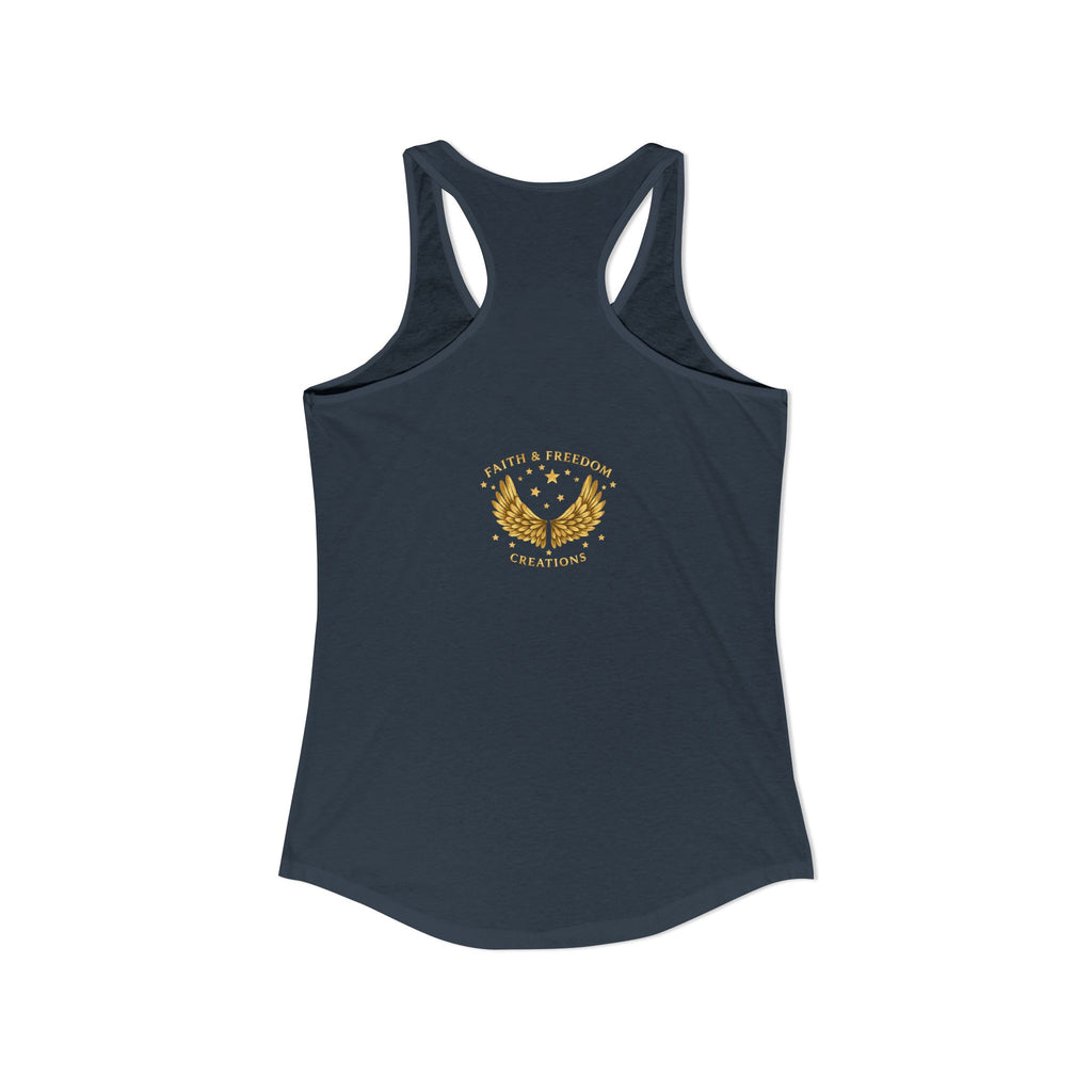 Delilah’s Salon – Women’s Racerback Tank | Vintage Review Graphic – Five-Star Faith Series