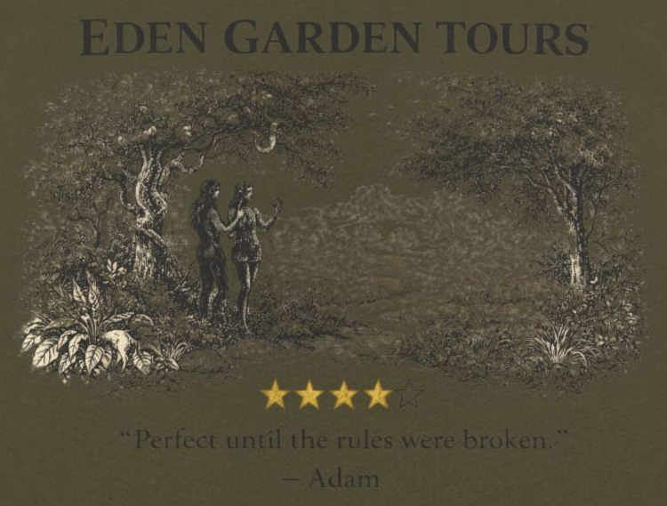 Eden Garden Tours – Tank Top | Vintage Botanical Graphic| Five-Star Faith Series
