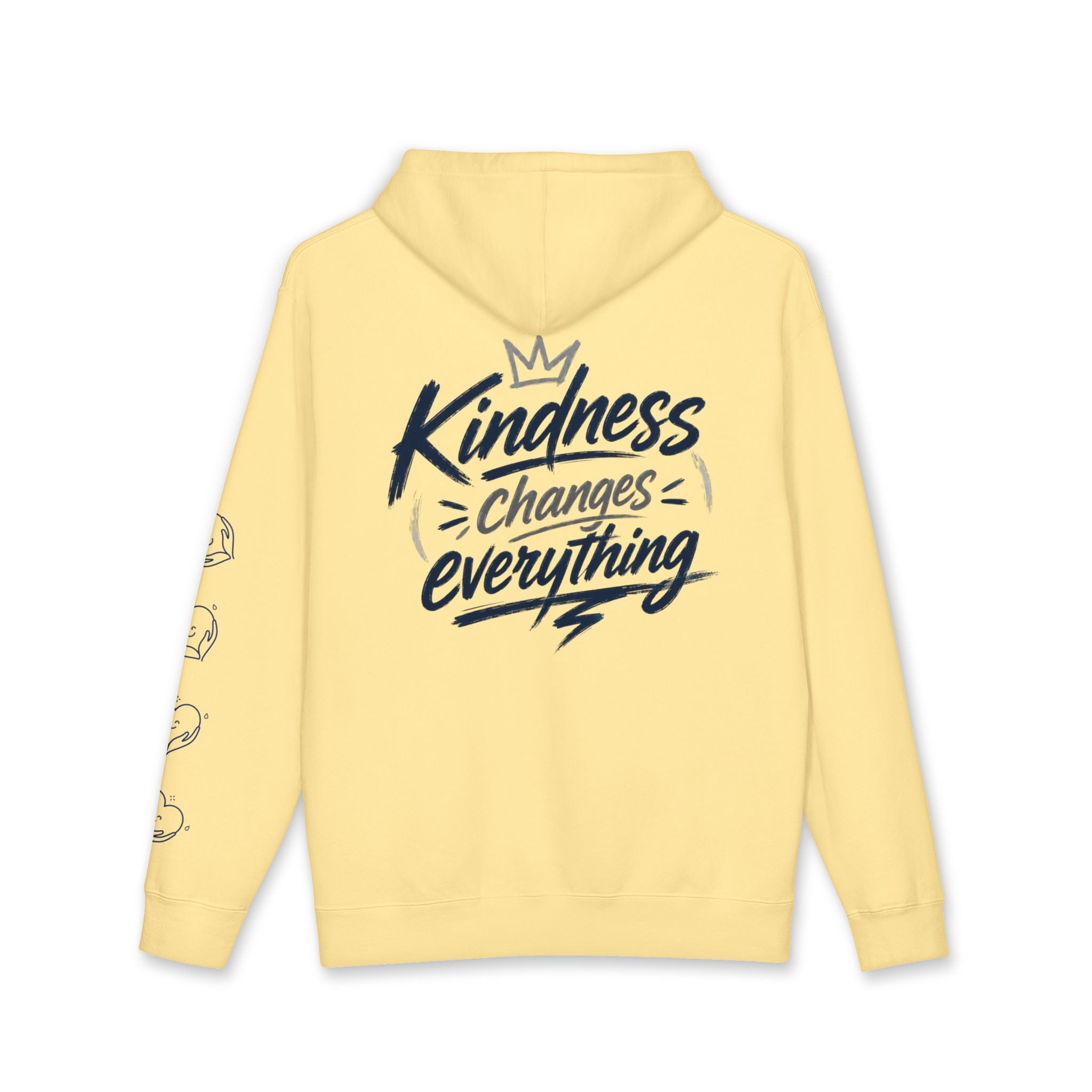 Kindness Changes Everything Hoodie – Heart Hands Graphic Inspirational Pullover