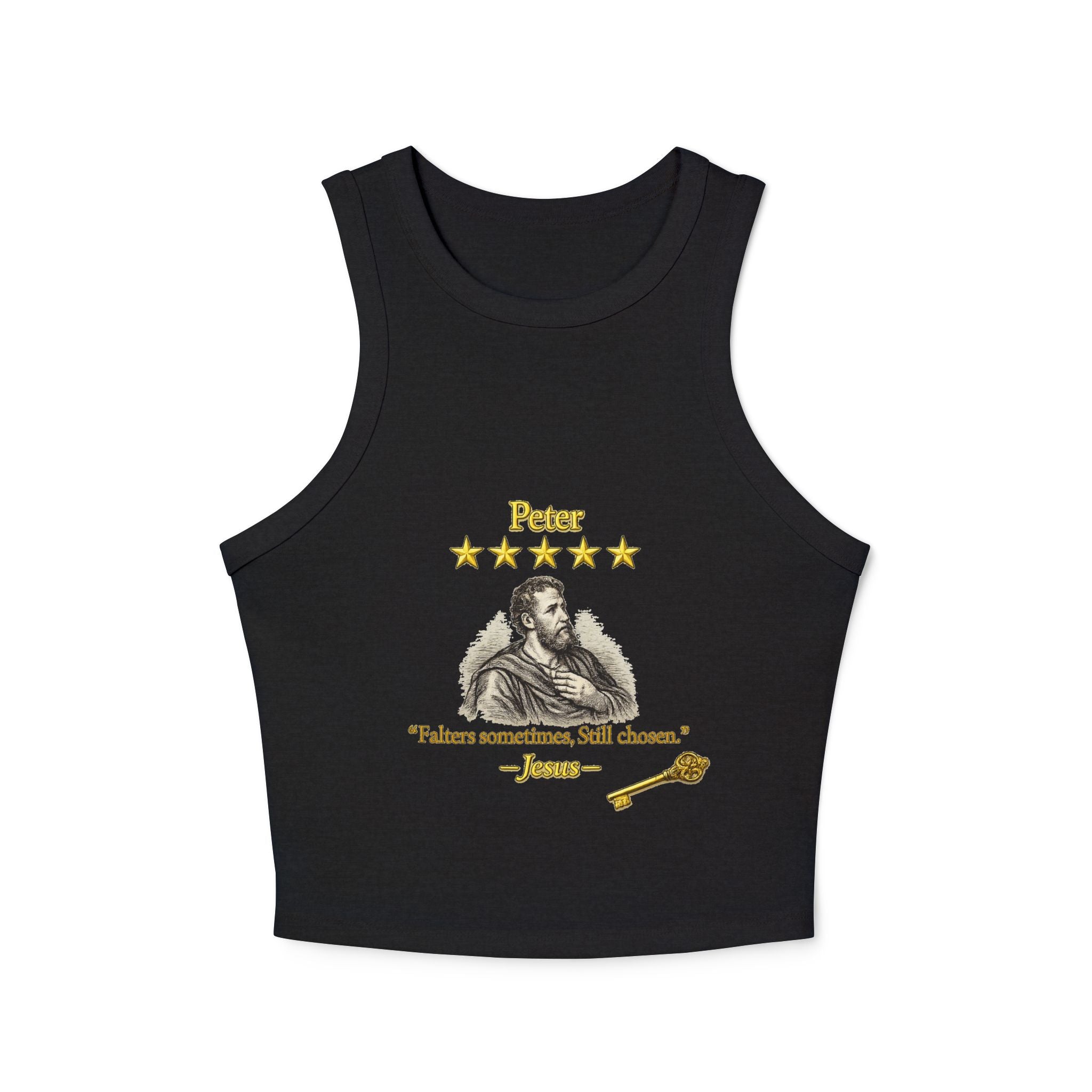 Saint "Loving Review by Jesus of Peter" 5-Star Racer Tank