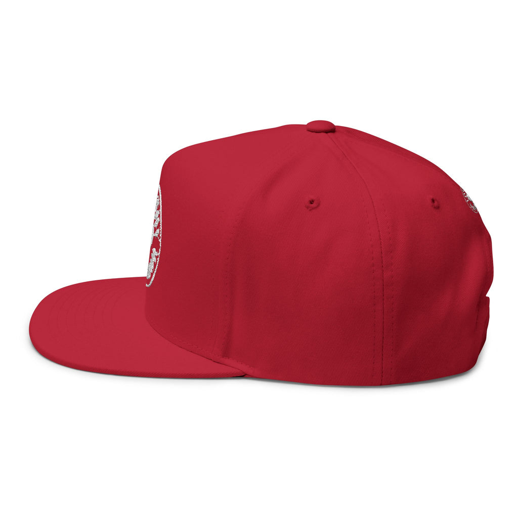 Flat Bill Cap — 'Love Thy Neighbor' Embroidered Snapback Hat
